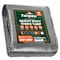 Tarpco Safety Heavy Duty Tarp, 30 ft x 0.5 mm H x 20 ft W, 7 Mil, Silver/Black, Polyethylene TS-201-20X30 - alternate 1
